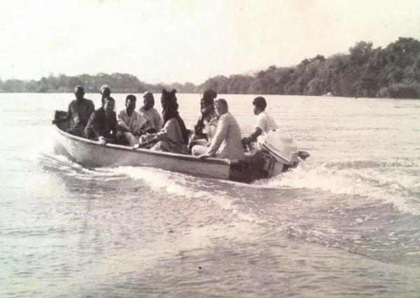 Throwback : Sir Ahmadu Bello On A Boat Cruise To Kainji Dam Site Before Construction Began In 1964 - autojosh 