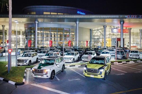 Water Salute : Dubai Toyota Dealership Delivers 2022 Land Cruiser LC 300 To 50 Customers In Style - autojosh 