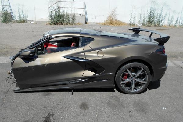 Engine, Other Parts Salvage From A Crashed 2020 Chevrolet C8 Corvette Are Up For Sale - autojosh 