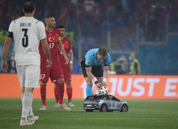 Euro 2020 Begins In Style After Matchball Was Delivered By VW Remote Controlled Car - autojosh 