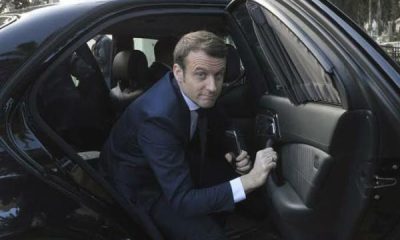Moment French President Macron Got Slapped After Exiting His Car To Greet Crowd - autojosh