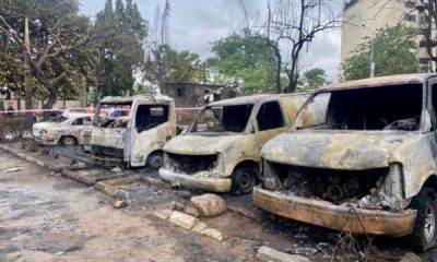 Photos : Three Dead, 13 Injured, 22 Vehicles Razed As Gas Tanker Explodes In Ikeja, Lagos - autojosh