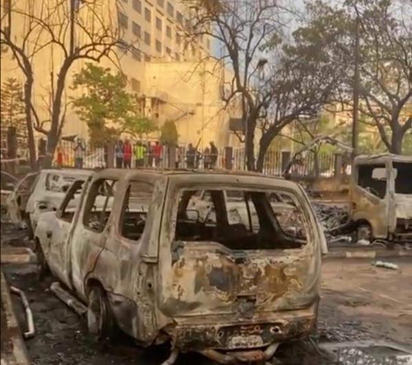 Photos : Three Dead, 13 Injured, 22 Vehicles Razed As Gas Tanker Explodes In Ikeja, Lagos - autojosh 