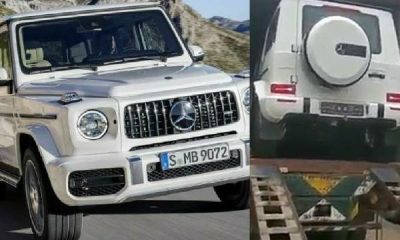 Man Begs As A Mercedes-Benz G-Wagon SUV Is Being Offloaded From A Truck - autojosh