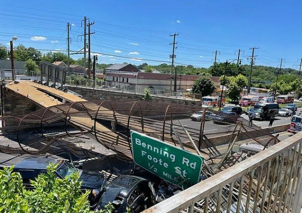 Pedestrian Bridge Collapses Onto Washington DC Highway, Injuring Several People - autojosh 