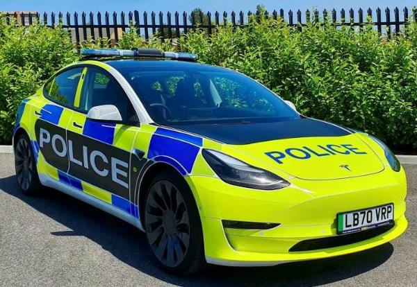 UK Trials Electric Tesla Model 3 Police Car Ahead Of Sales Ban On New Petrol/Diesel Motors From 2030 - autojosh 