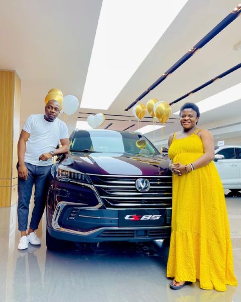 Digital Ogbanje And Spiritualist Angela Nwosu Gets Changan CS85 SUV As Push Gift From Husband - autojosh 