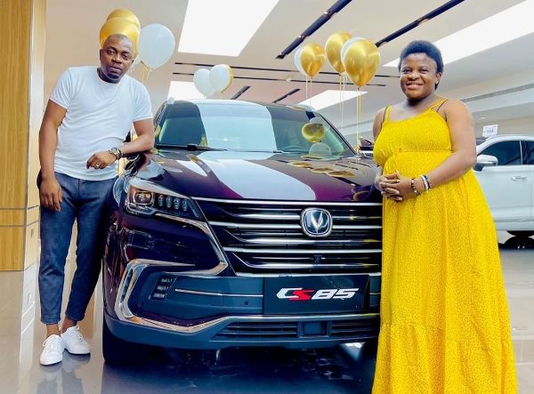 Digital Ogbanje And Spiritualist Angela Nwosu Gets Changan CS85 SUV As Push Gift From Husband - autojosh