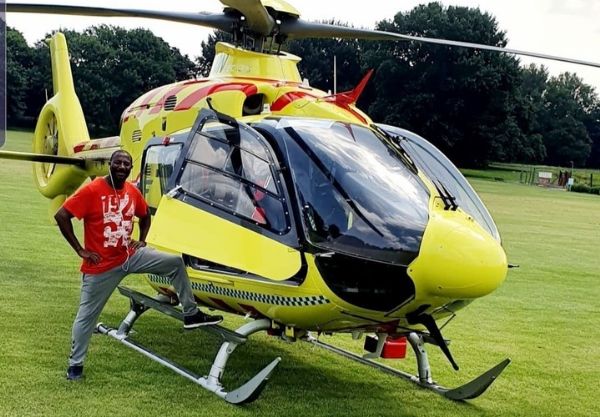Ex-Super Eagles Star Abdul Kareem Sule Poses With A $10 Million Luxury Helicopter - autojosh 