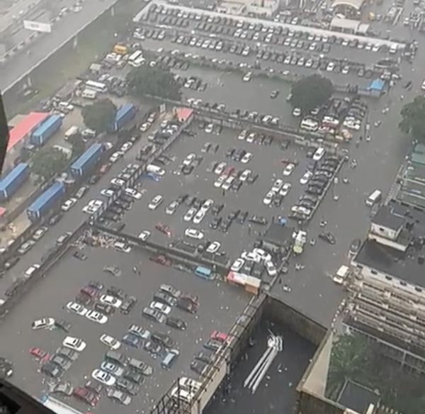 Heavy Flooding In Marina, Lagos Drowns Dozens Of Cars - autojosh 