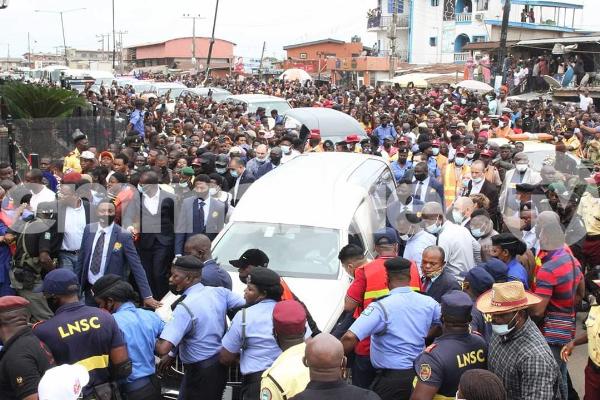 Moment T.B. Joshua's Corpse Arrived At Synagogue In Mercedes Hearse Accompanied By Motorcycle Escorts - autojosh 
