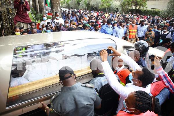 Moment T.B. Joshua's Corpse Arrived At Synagogue In Mercedes Hearse Accompanied By Motorcycle Escorts - autojosh 