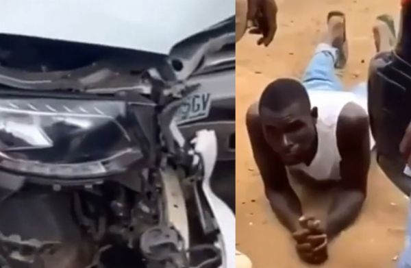 Car Wash Worker Takes Customer’s Mercedes To Buy Food, Crashes It In Lagos - autojosh