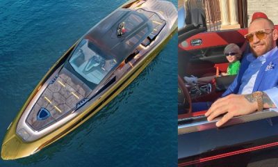 Highest Paid Athlete Conor McGregor Takes Delivery Of His ₦1.7b Lamborghini Supercar-Inspired Yacht - autojosh
