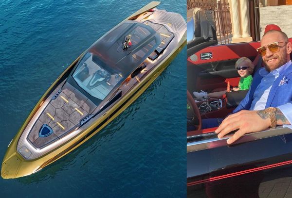 Highest Paid Athlete Conor McGregor Takes Delivery Of His ₦ Lamborghini  Supercar-Inspired Yacht