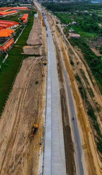 Drone View Of Ongoing 18.7-km, 6-lane Lekki-Epe Expressway Road Project - autojosh 