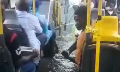 Friday Downpour : Watch As Lagos Passengers Moan Inside Water Filled BRT Bus - autojosh