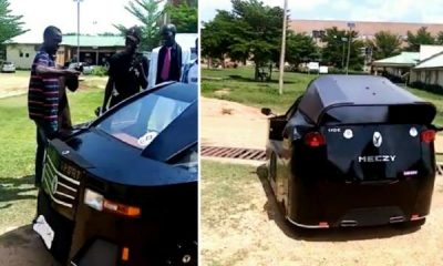 Futminna Student Builds 2-seater Sports Car As Final Year Project, Test-drives It - autojosh