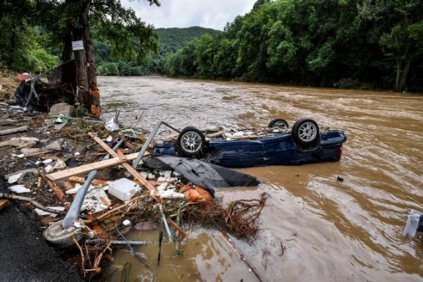 In Pictures : Flood From Heavy Downpour Sweeps Hundreds Of Cars Away In Germany, Kills 70, Many Missing - autojosh