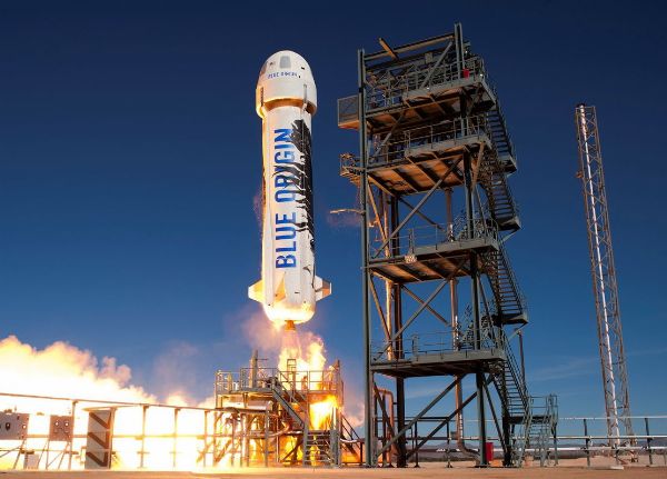 World's Richest Man Jeff Bezos Launches To Space Aboard New Shepard Rocket Ship