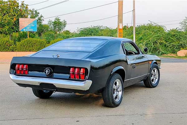 This A 2009 Hyundai Accent That Has Been Modified Into A 1969 Ford Mustang