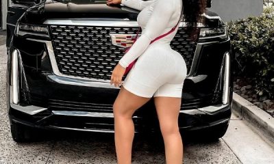 BBN Star Nina Ivy Poses With 2021 Cadillac Escalade In First Photos After Butt Surgery - autojosh