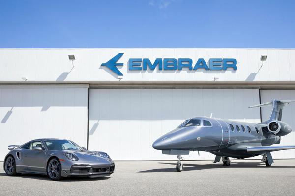 Porsche And Embraer Deliver First Car-Jet Combo Consisting Of Matching 911 And Phenom 300E, Remains 9 - autojosh 
