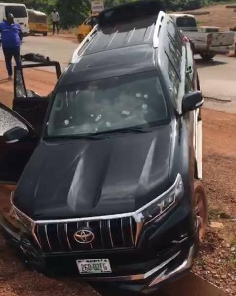 Toyota Prado Riddled With Bullets As Gunmen Kills DG SEDI 'Prof. Ndubjusi, Orderly - autojosh 