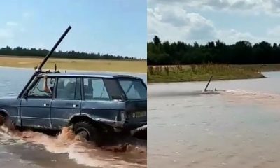 Watch A Range Rover SUV Fitted With Snorkel Drive Completely Underwater Like A Pro - autojosh