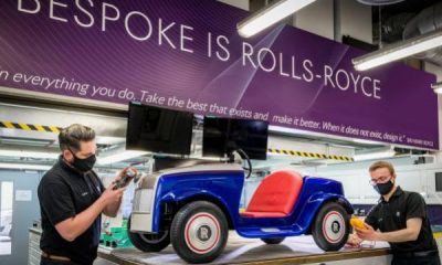 Electric Car Driven By Kids To The Surgery Room Returns To Rolls-Royce Factory For 62 Miles Service - autojosh