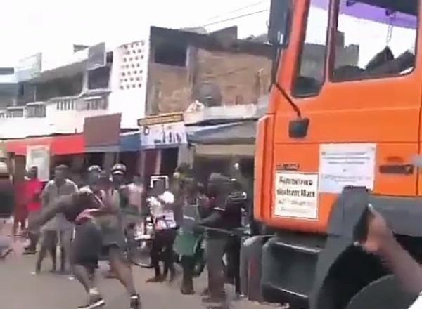 Africa’s Strongest Man, Ghanaian's Zulu Pulls Trailer Loaded With Bags Of Rice, Wins Car, Cash - autojosh 