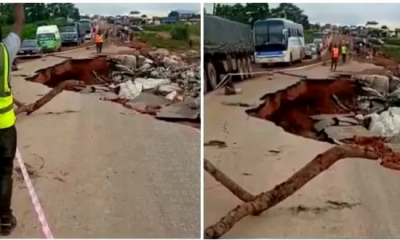 FRSC Advises Motorists To Take Alternative Routes After A Portion Of Lokoja-Kabba Road Collapsed - autojosh