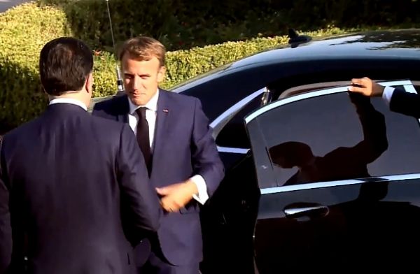 French President Macron Arrives In Armoured Mercedes-Maybach S-Class As He Visits Kurdistan In Iraq - autojosh 