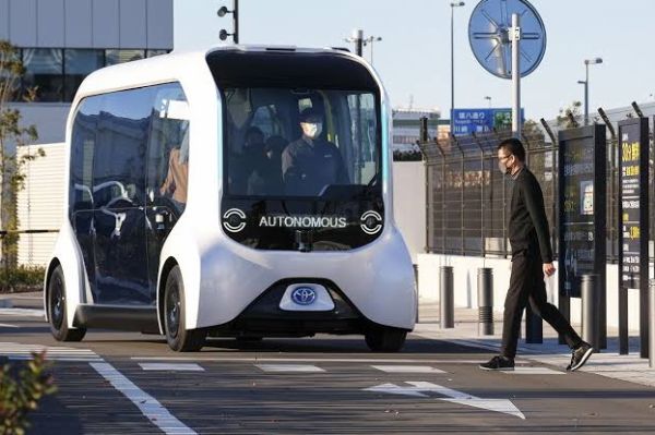 Toyota Self-driving Bus Resumes Services At Olympic Village After One Collided And Injured An Athlete - autojosh