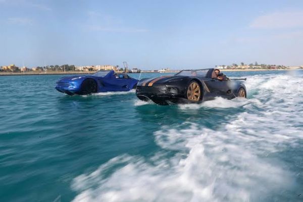 Luxury Sports Cars That Can Drive On Water Turns Heads In Egypt - autojosh 