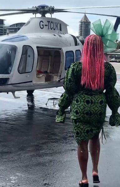 Watch : DJ Cuppy Rides In Style In Helicopter To Watch Polo, Says It Is Faster Than Her ₦83m Ferrari - autojosh 