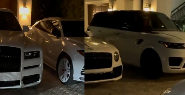 Floyd Mayweather Shows Off 7 Newly Purchased All-white Luxury Cars, Including Rolls-Royces & Maybach - autojosh