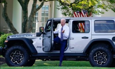 US President Joe Biden Takes Hybrid Jeep Wrangler SUV For A Spin Around White House - autojosh