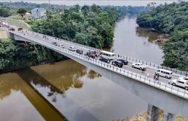 Pictures Of Newly Constructed $35.9 Billion Nigeria-Cameroon 1.5km Border Bridge - autojosh 