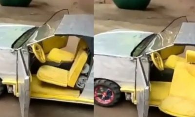 15-Yr-Old Nigerian Shows Off His Car Models, Including A Lamborghini With Automatic Turning Doors - autojosh