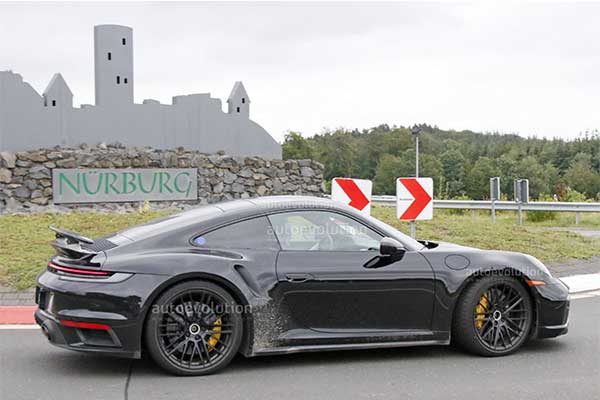 2023 Porsche 911 Turbo Hybrid Caught Testing At The Nürburgring (Photos)