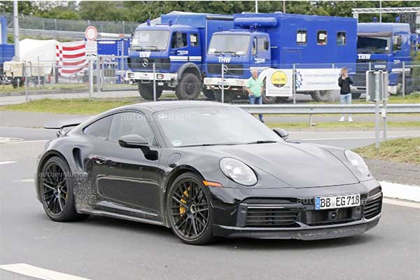 2023 Porsche 911 Turbo Hybrid Caught Testing At The Nürburgring (Photos)