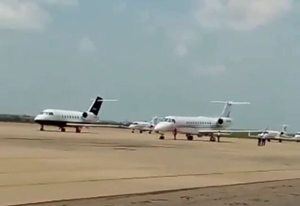 Over 100 Private Jets In Kano As Billionaire Nigerian Leaders Attends Yusuf Buhari's Wedding - autojosh 