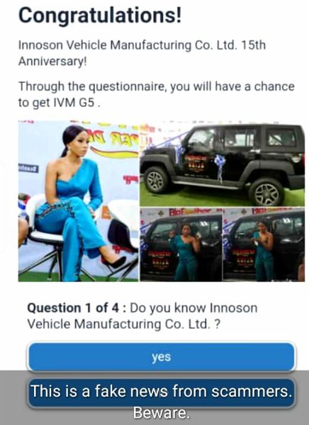 Fake News : Innoson Says It Is Not Giving SUV, Cash As Gift To Mark 15th Anniversary - autojosh