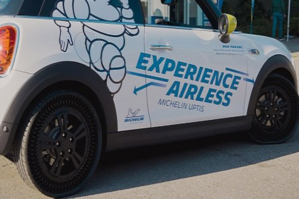 Say Goodbye To Flat Tyres As Michelin Airless Uptis Tyre Gets First Public Outing - autojosh 
