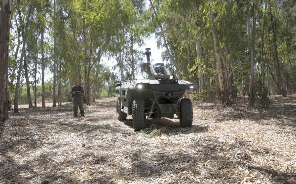 Israeli Firm Unveils Unmanned Vehicle Fitted With Machine Guns That Patrols Battle Zones - autojosh 