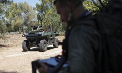 Israeli Firm Unveils Unmanned Vehicle Fitted With Machine Guns That Patrols Battle Zones - autojosh