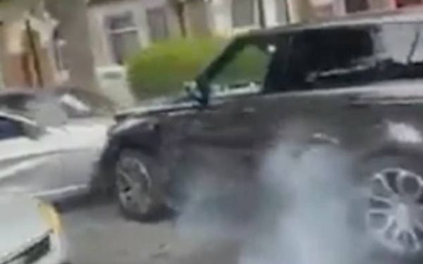 Terrifying Moment Stolen Range Rover Repeatedly Smashes Into BMW, Also Hits 12 Parked Cars - autojosh 