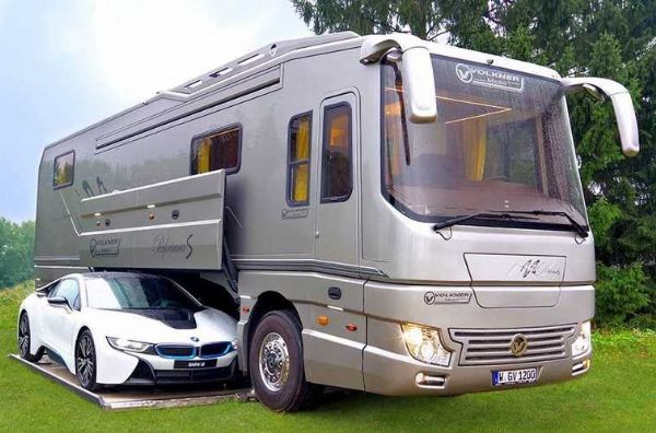 Volkner Mobil Performance S Is A $2.4M Motorhome With A Garage For A Bugatti Chiron - autojosh 