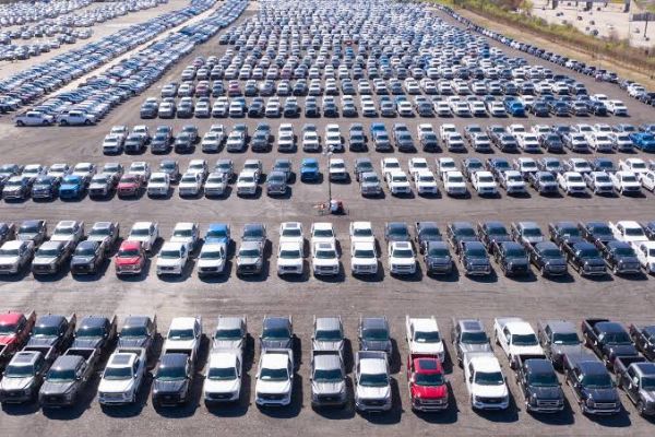 Thousands of Unfinished Brand New Vehicles Parked As Chip Shortage Continues - autojosh